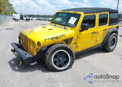 2018 Jeep Wrangler Unlimited Sport S 4X4 из США, поврежденный, VIN 1C4HJXDN2JW324872